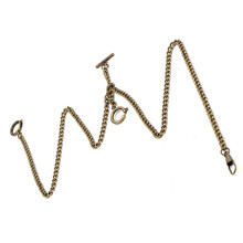 44cm Retro Vintage Metal Pocket Watch Chain Link Classic Antique Gift (Bronze)