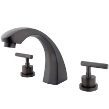 Kingston Brass KS4365CML Manhattan Roman Tub Filler da 7-1/2 pollici Strofina bronzo