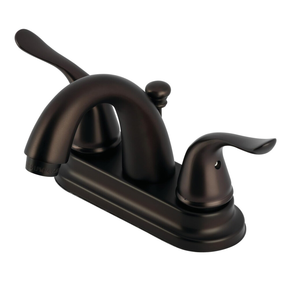 Kingston Brass Kb5615yl Yosemite 4 Inch Centerset Two Handle Lavatory Faucet Oil Rubbed Bronze 3-5/8 Inch In Spout Reach Oil Rubbed Bronze 663370264597