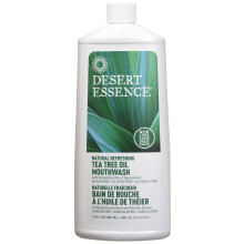 Desert Essence: Mundwasser aus Teebauml und grner Minze, 16 oz (2er-Pack)