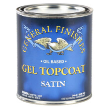 General Finishes Oliebaseret Gel Topcoat 1/2 Pint Satin