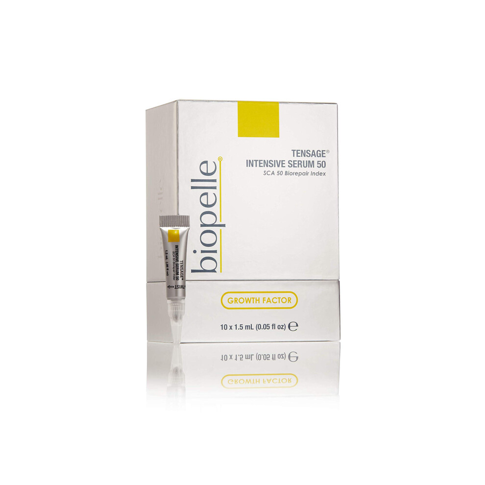 Biopelle Tensage Growth Factor Intensive Serum 50 Facial Serum With Sca 50 Biorepair Index 10 Count