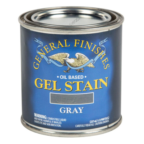 General Finishes    lbasierte Gel-Beize, 1/2 Pint, Grau