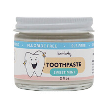 BALM! Nat   rliche Zahnpasta f   r Babys und Kinder, fluoridfrei, mit Xylitol, SLS-frei, vegan, glutenfrei, BPA-frei, Zero Waste, Minze, 60 ml