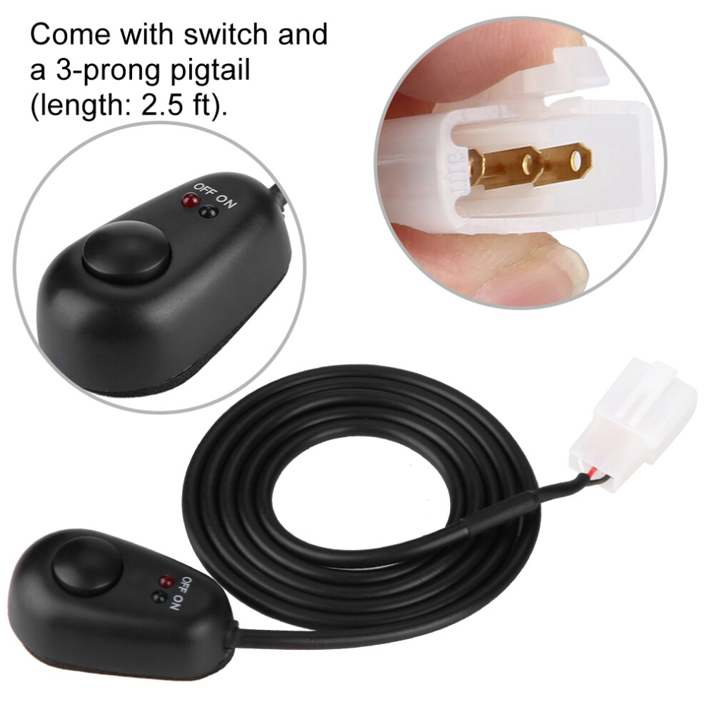 1Pcs Water Drop Shape 12V Push Button Switch With Led Indicator Lights Red/Green 5091324575096