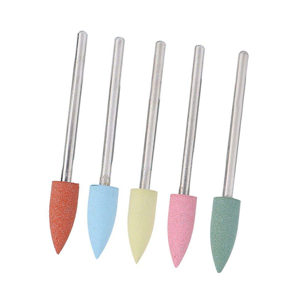 5pcs / Set Rubber Nail Drill Bits Manicure Pedicure Nail Polishing Burr Accessory 152