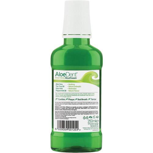 (2 Pack) - Aloe Dent - Aloe Vera Mouthwash | 250ml | 2 Pack Bundle 2