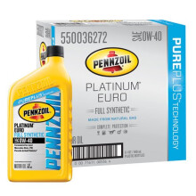 Pennzoil 550036272-6PK Platinum Euro SAE 0W-40 leo de motor totalmente sinttico - 1 quarto (caixa com 6)