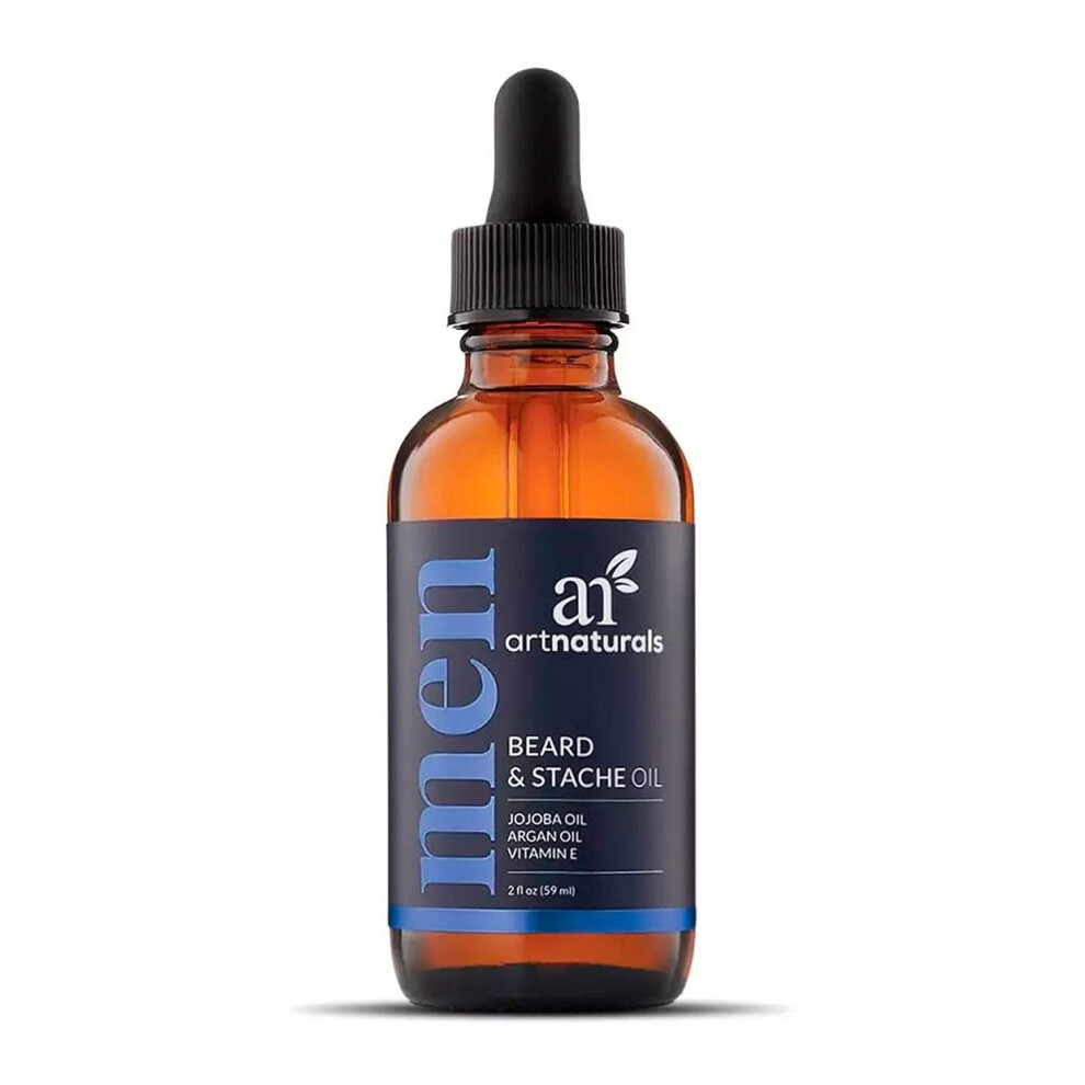 Artnaturals Beard Oil - Unscented Conditioner And Growth Oil - Vegan And Paraben Free With Argan Vitamins E And Jojoba Oil For Men
