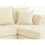(Cream Velvet) SNOOZE Large Corner U Shape Sofa Velvet Ashton Scatter Back Sofa 5