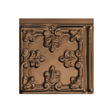 FASDE Traditional Style/Pattern 10 Decorative Vinyl Backsplash Panel in Oil-Rubbed Bronze (6X6 Inch Sample)