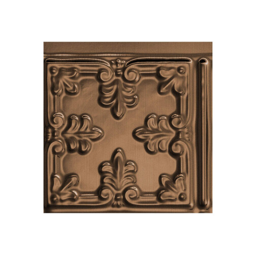 FASDE estilo tradicional/padro 10 painel decorativo backsplash de vinil em bronze polido com leo (amostra de 6 x 6 polegadas)