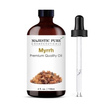 MAJESTIC PURE Myrrh Eterisk Olja | Premium Eteriska Oljor för Hårvård, Diffusorer, Hudvård, Aromaterapi, Massage | 4 Fl Oz