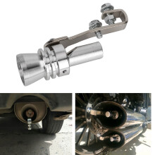 Trumpet Type Universal Exhaust Pipe Pressure Relief Valve Simulator Whistle Sound (L)