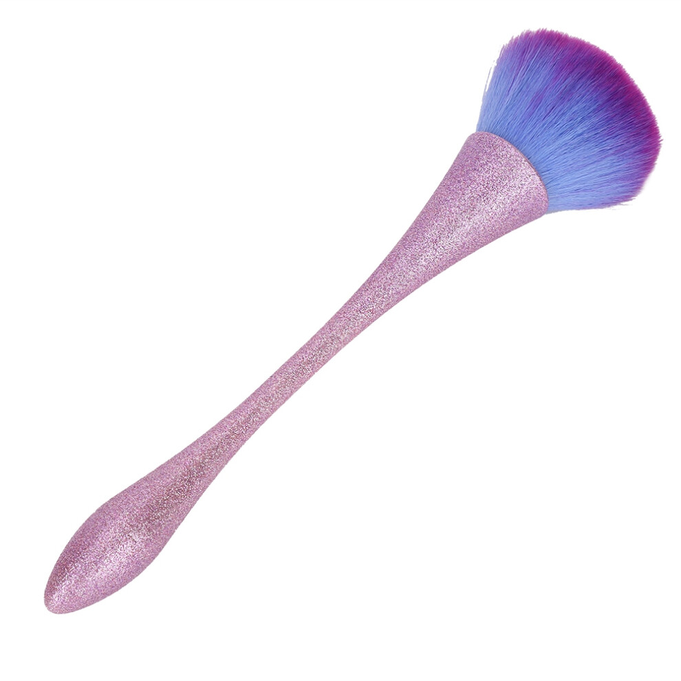 Nail Dust Removal Brush Cosmetic Brush Nail Cleaning Manicure Tool (Type 04 Purple Handle)-image-OPC-PHWT9Z5-NEW