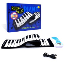 Rock and Roll It - Piano. Rolling tastiera flessibile per pianoforti giocattolo classico per bambini. 49 tasti per pianoforte portatile in silicone a