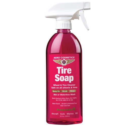 Tire Soap & Degrease 16 Fl. oz - Premium Tire Soap & Degreaser for Deep Cleaning | Easily Removes Tire Dirt Oil Residue Grime & More | Safe for