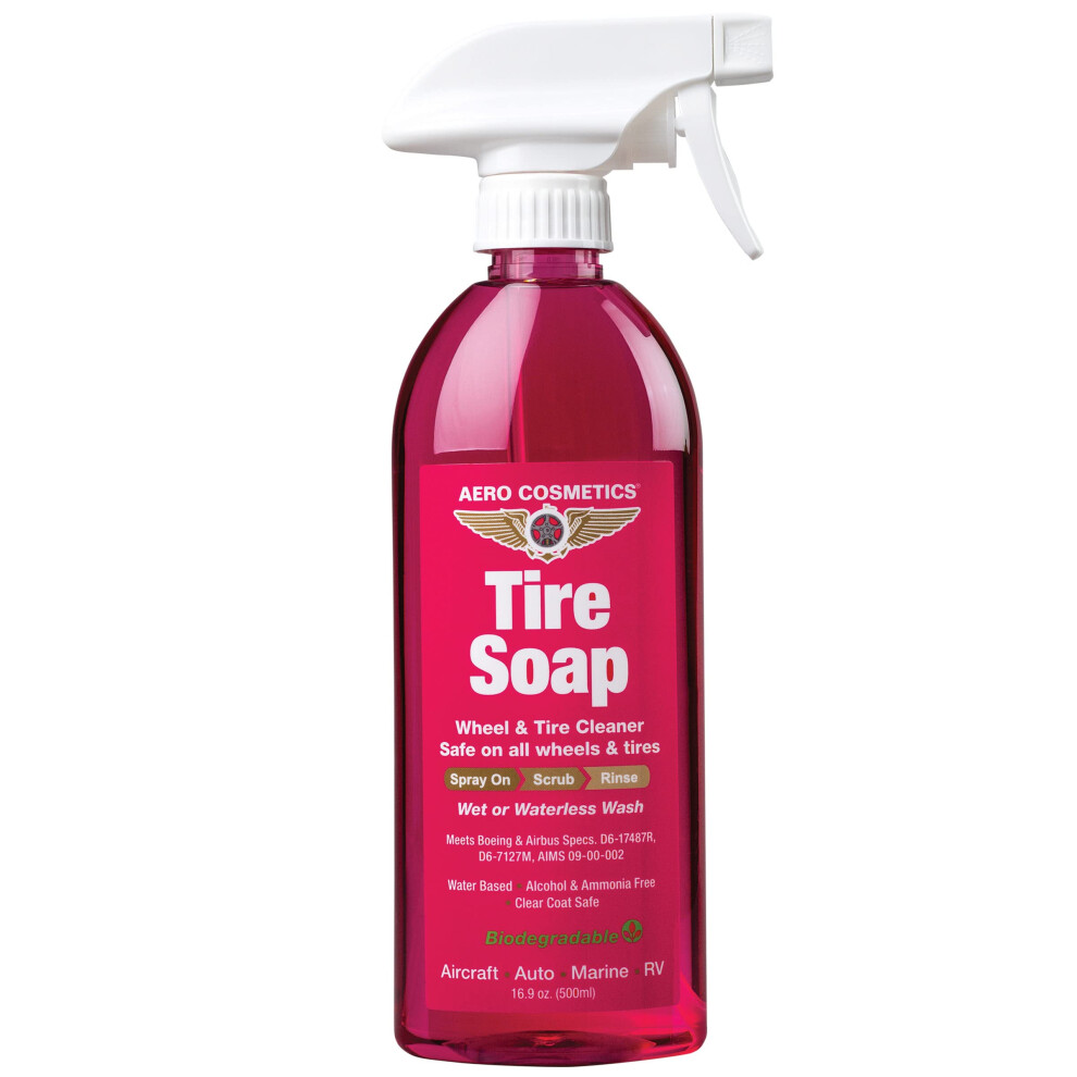 Tire Soap & Degrease 16 Fl. Oz - Premium Tire Soap & Degreaser For Deep Cleaning | Easily Removes Tire Dirt Oil Residue Grime & More | Safe For 704697167885