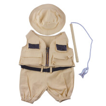 Pescador com chapu e mastro Roupa de ursinho de pelcia para 14 a 18 anos Construa um urso e faa seus prprios bichos de pelcia