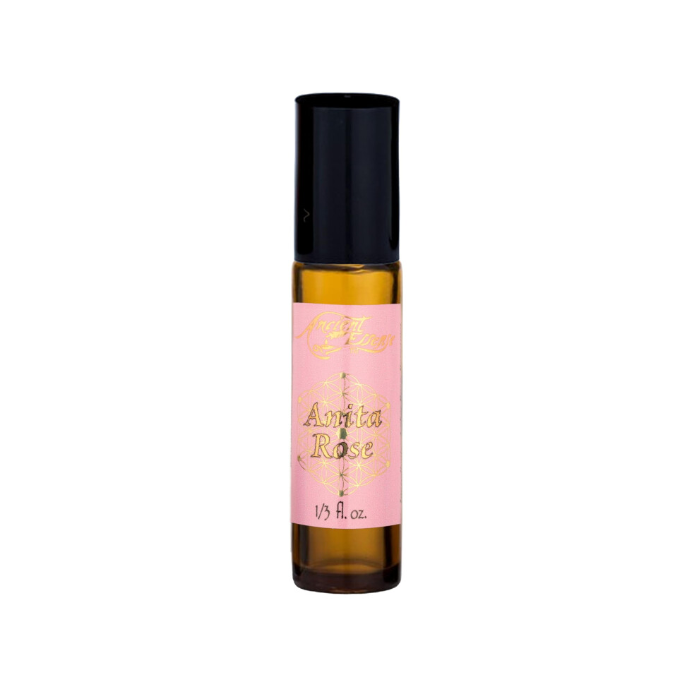 Ancient Essence Anita Rose Roll-On, Therische Lmischung Aus Amber, Rose Und Bergamotte (1/3 Fl Oz)-image