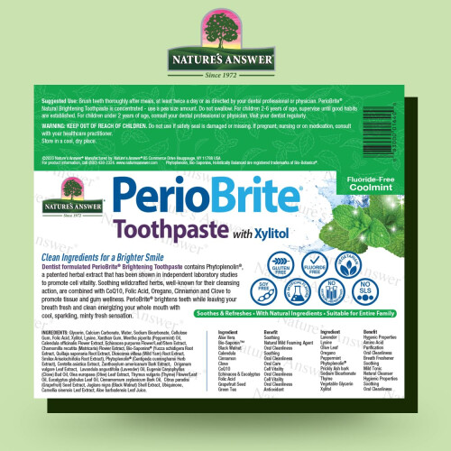 Nature's Answer Periobrite Toothpaste Cool Mint 4 Ounce 3 Count Nature's Answer Periobrite Toothpaste Cool Mint 4 Ounce 1