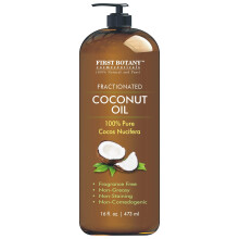 Huile de noix de coco fractionn   e 16 fl. OZ - 100% d'huile de noix de coco MCT naturelle et pure pour la peau de cheveux et l'huile de massage de