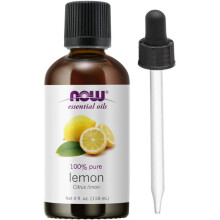 NOW Foods Huile de Citron, 4 Fl. Oz + 1 Pipette en Verre