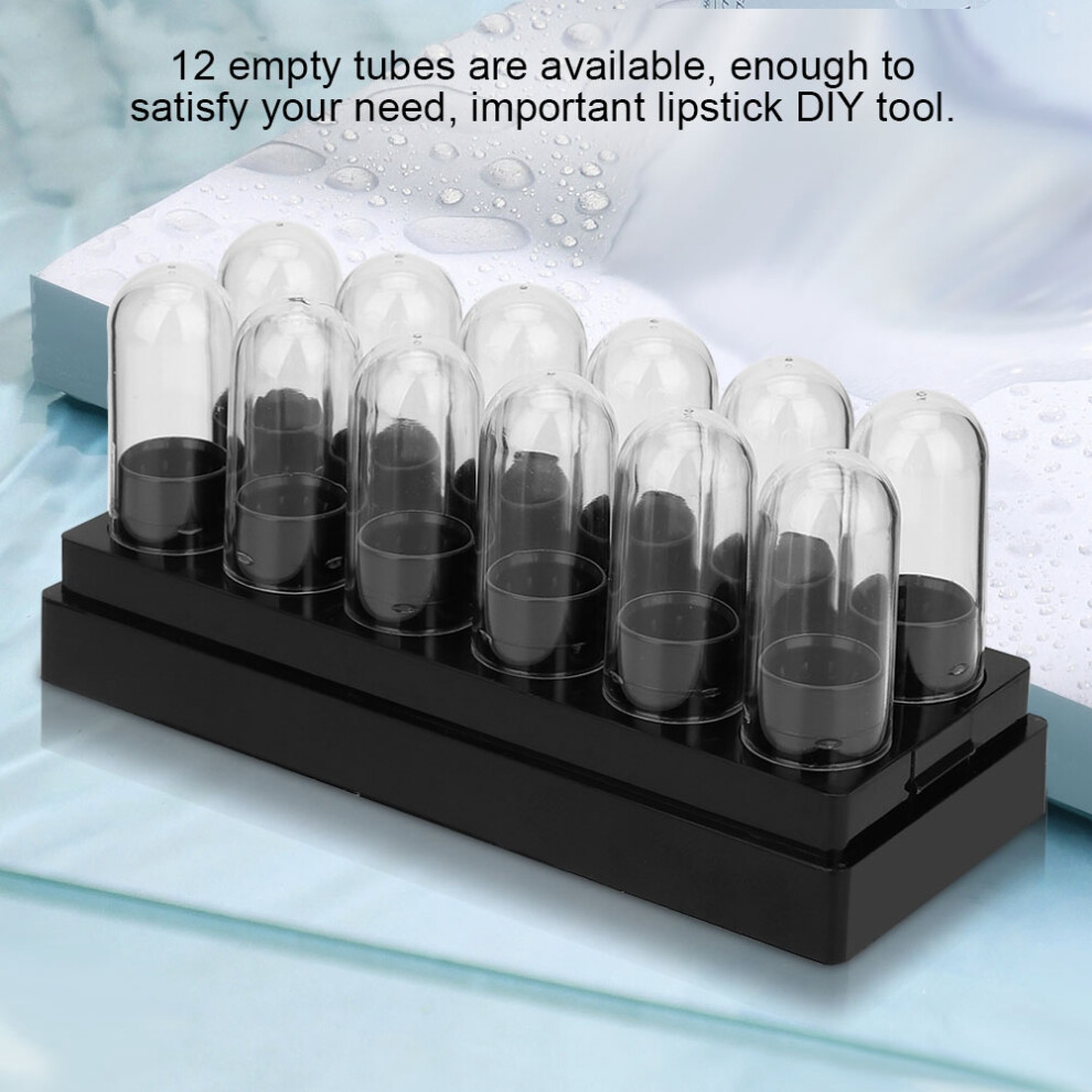 12pcs Plastic Lipstick Sample Tube Mini Lip Balm Empty Tube DIY Cosmetic Tool