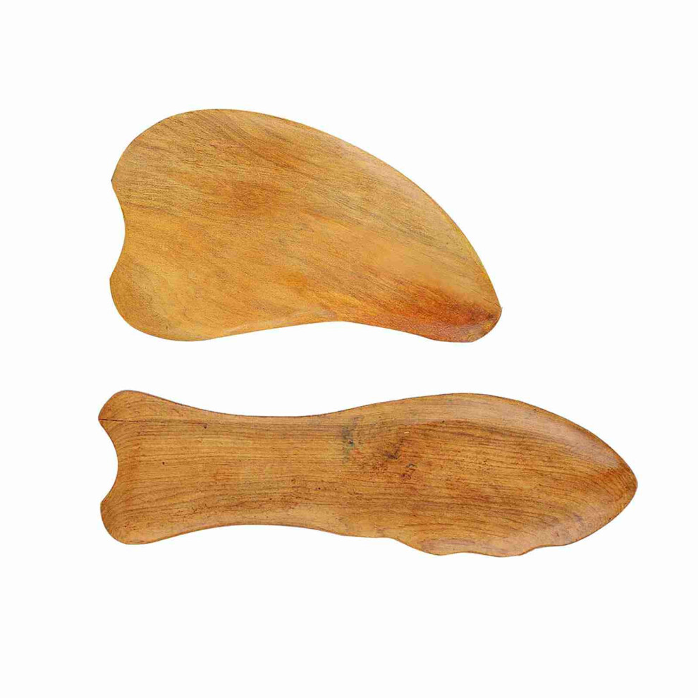 Wooden Scraping Board Face Neck Massage Muscle Pain Relief Gua Sha Tool (Type 01)