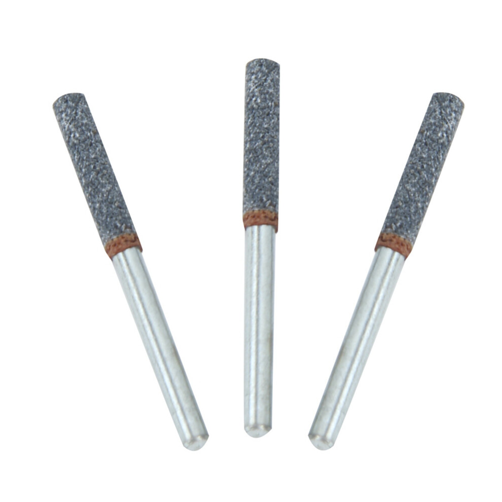 3Pcs 4Mm 5/32In Diamond Chainsaw Sharpener Burr Stone File Sharpening Tool For Rotating Tool 7651324576127