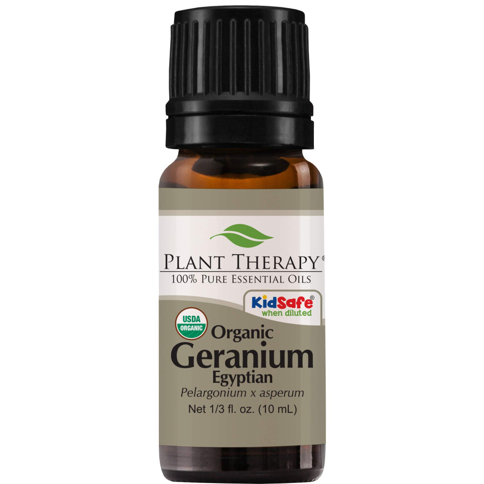 Thrapie Vgtale Huile Essentielle De Granium Gyptien Organique 100% Usda Pur Certifi Biologique Non Dilu Aromathrapie Thrapeutique 10 Ml-image