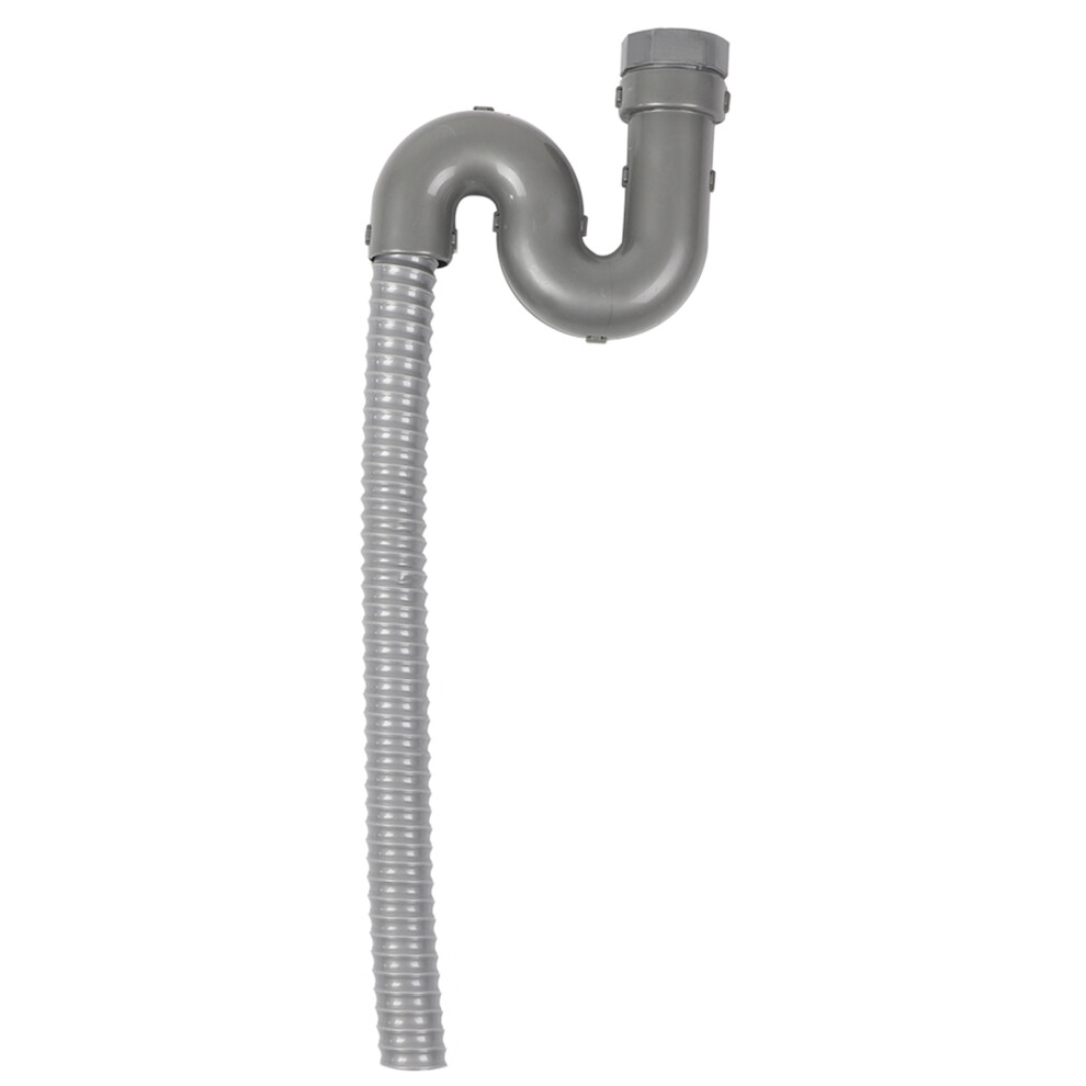 Stainless Steel S Bending Pipe Bathroom Basin Sink Water Drain Plug Draining Tool 4981324576371