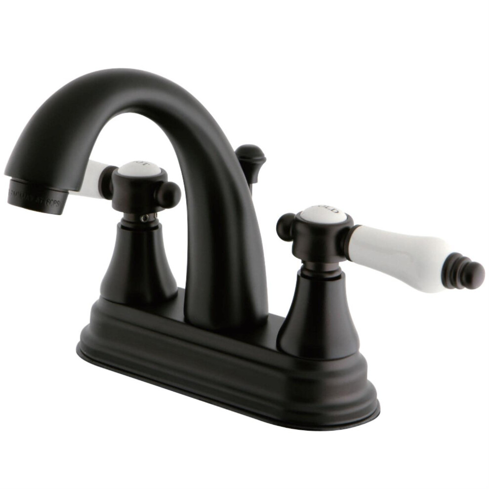 Kingston Brass Ks7615bpl Bel-Air 4"""" Centerset Bathroom Faucet 4-3/4"""" In Spout Reach Oil Rubbed Bronze 663370434587