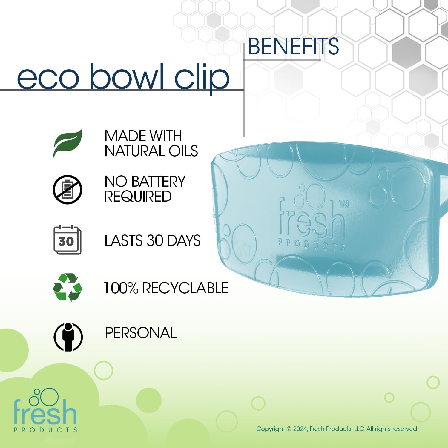 Image showcasing Fresh Products Eco Bowl Clip Luchtverfrisser Veelzijdig Toilet- en ...