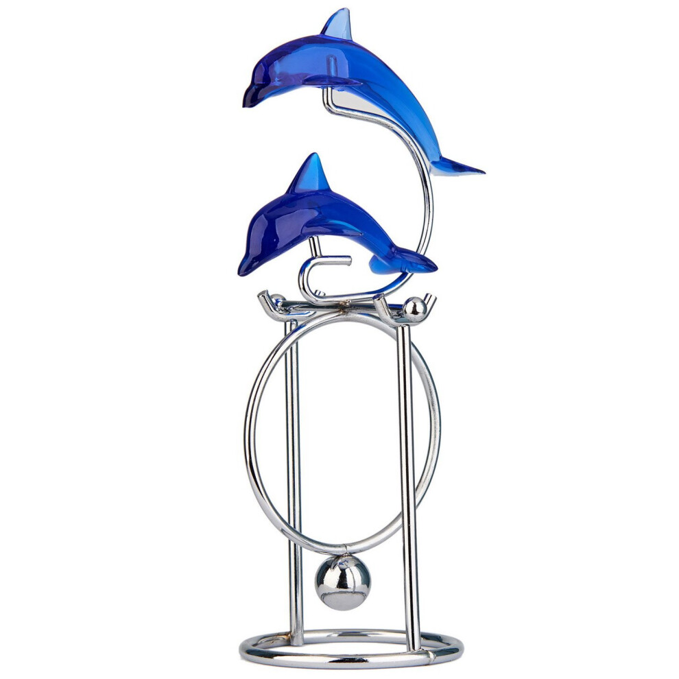 Sunnytech Dolphins Kinetic Art Balancing Decompression Toy Decompressive Science Psychology Home Office Decor Desk Decor Toy (Wj139 Hl08 Dolphins