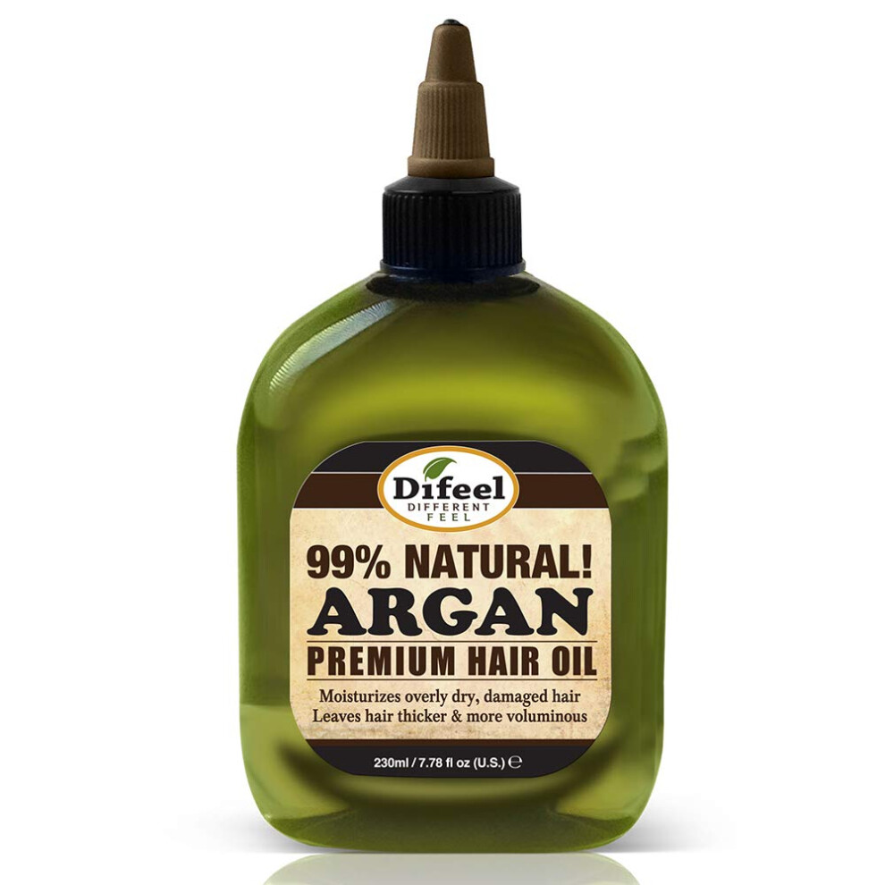 Difeel Premium Natural Hair Oil - Argan Oil 7.1 Ounce (2-Pack)