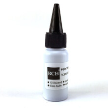 BCH Premium oliebaseret stempelblkgenopfyldning - 20 ml (0,68 oz) sort blk til prfarvede gummistempler Gelpuder & Dot Matrix-bnd - Hurtigttr