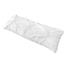 Sweet Jojo Designs Cor slida branca Shabby Chic capa de travesseiro corporal para coleo Harper (travesseiro no includo)