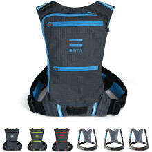 FITLY Minimalist Running Pack - Running Backpack Phone Holder Storage Thoracic Belt - Carry Personal Items - Running Gear For Men & Women - Lig