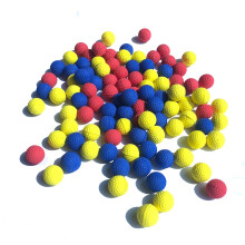 Taken All Rival 100-Rond navulpakket Vervang ronde ballen Schuimkogelballen voor kinderen Kinderspeelgoedgeweren. (Mixkleur)