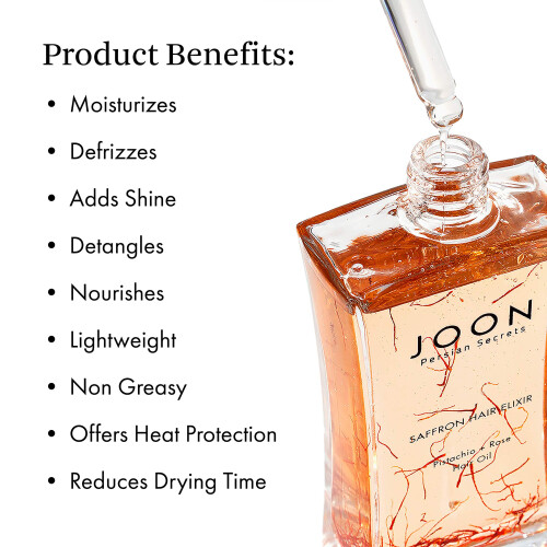Joon Saffraan Haarelixir Pistache + Rozenhaarolie 3,11 Fl. Oz. 1
