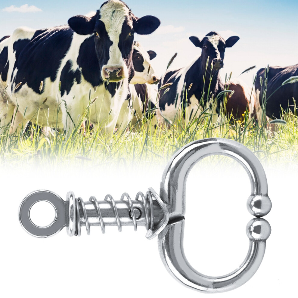 Stainless Steel Bull Cow Cattle Nose Ring Husbandry Accessory(Spring Nose Pliers) 8751324577694