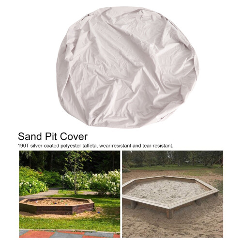 Rainproof Hexagonal Children Sand Pit Cover Protector Garden Bathing Pool Sun Shade 2
