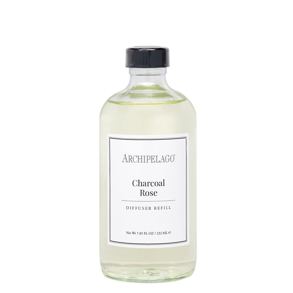 Archipel botanicals charbon de bois rose rose-rose-huile de recharge huile d'huile de parfum de maison pour le diffuseur pour le parfum de parfum