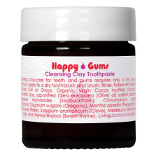 Living Libations - Giove felici biologiche che puliscono il dentifricio di argilla | Bellezza vegana pulita naturale selvatica (1 fl oz)