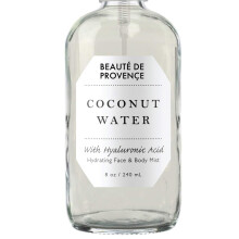 BEAUTE DE PROVENCE | Gesichts- und Krperspray feuchtigkeitsspendendes Kokoswasser mit feuchtigkeitsspendender Hyaluronsure | Sofort khlend, kond