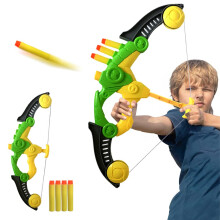 Zachte pijlboogset voor kinderen, beginners, Easy Foam-boogschietset voor beginners met 4 zachte pijlen, pijlen, veilig buiten, binnen, schietspe