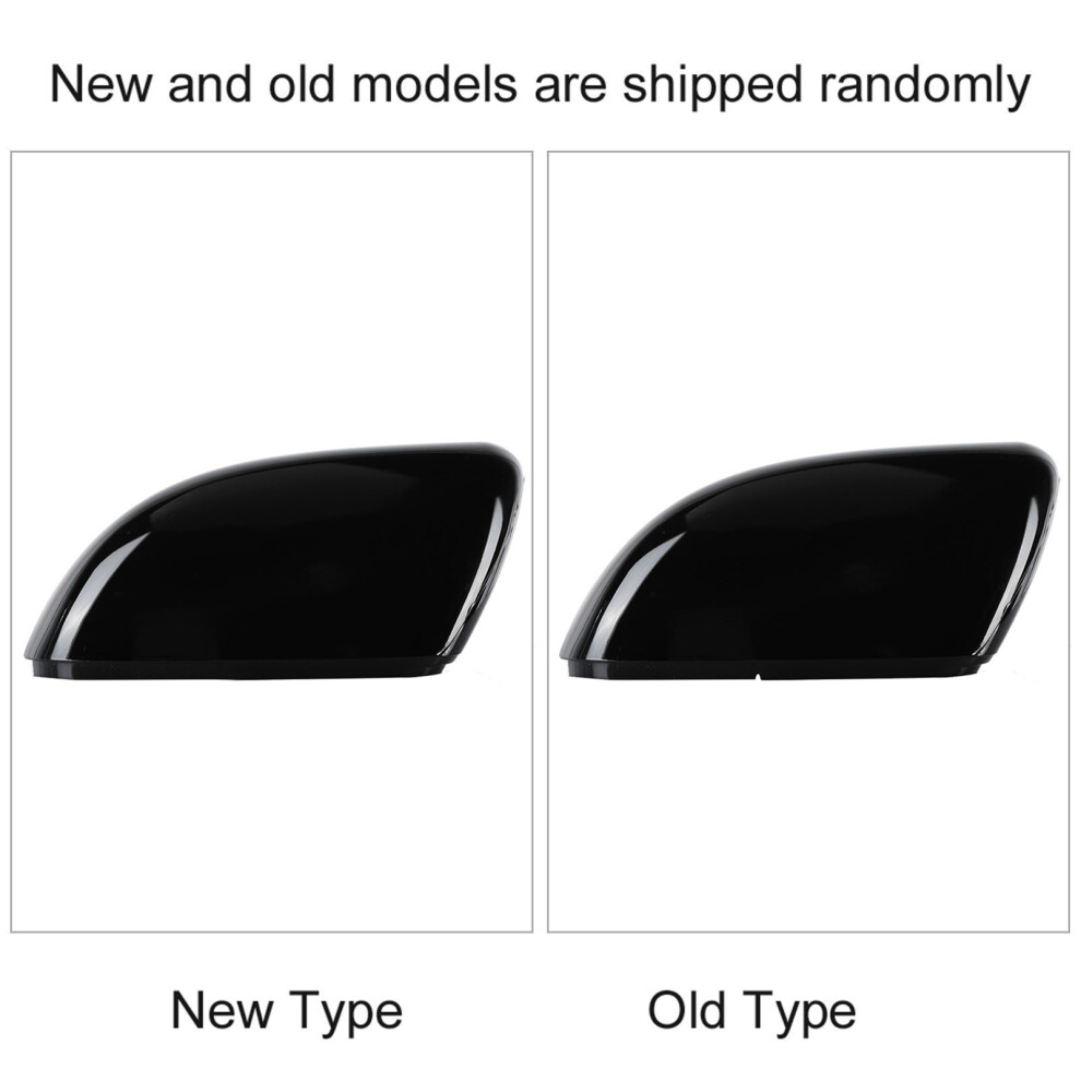 Car Left Rearview Mirror Housing Shell Cover Gloss Decor Cap Black 3301324578105