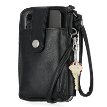 Carteira Mundi Jacqui RFID Crossbody para mulheres de couro vegano pequena bolsa de viagem com suporte para telefone Organizador compacto com com
