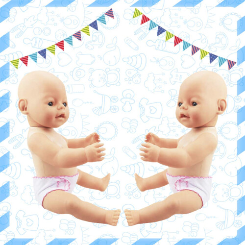 DC-BEAUTIFUL 4 pacotes de fraldas para bebs, roupas ntimas para bonecas de 14 a 18 polegadas, adequadas para bonecas infantis, bebs e meninas 2